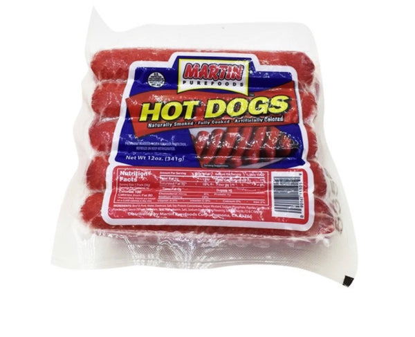 Martin Pure foods Hot dogs