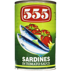 555 Sardines in tomato sauce