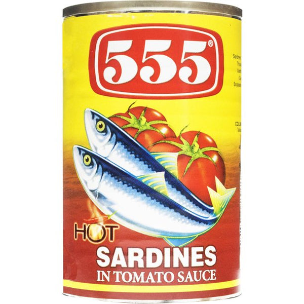 555 Sardines in tomato sauce hot