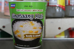 Nora Ginataang Mais (corn in coconut milk dessert)