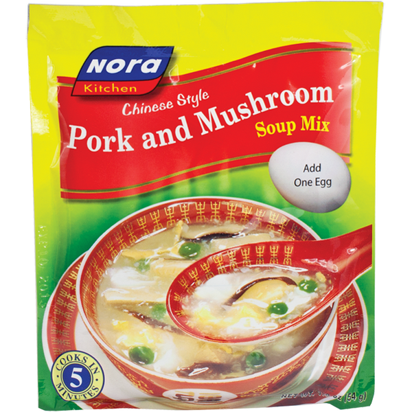 Nora pork and mushroom soup