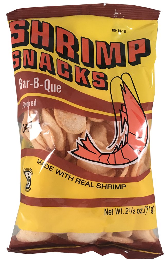 Marco polo brand shrimp snacks bbq